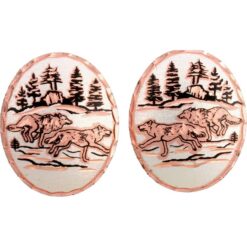 Wild Wolves Stud Earrings