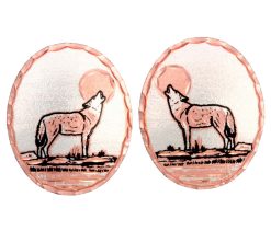 Handmade Wolf Stud Earrings