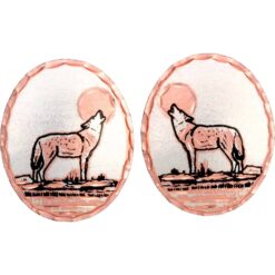 Howling Wolf Stud Earrings