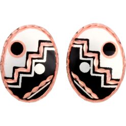 Abstract Copper Stud Earrings