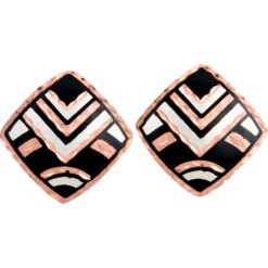 Square Handmade Stud Earrings