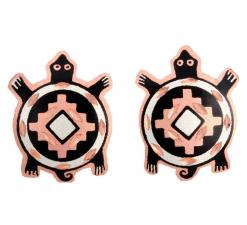 Handmade Stud Turtle Earrings
