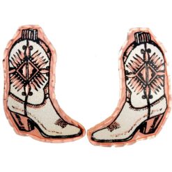 Western Cowboy Boots Stud Earrings