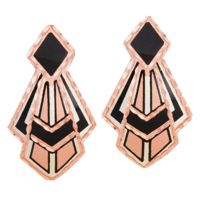 Art Deco Stud Earrings, Buy Handmade Unique Stud Earrings