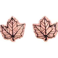 Maple Leaf Stud Earrings