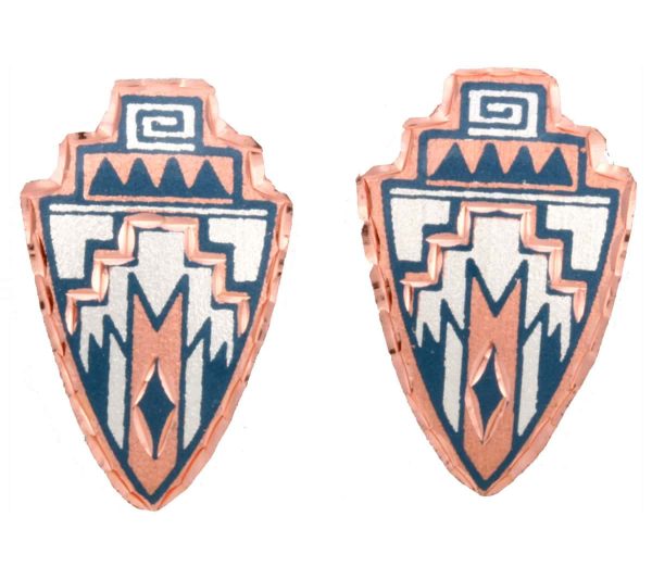 Blue Native Stud Earrings