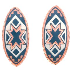 Teal Blue Native Stud Earrings