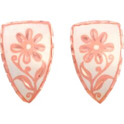 Triangle Stud Flower Earrings