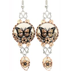 Wire Butterfly Earrings