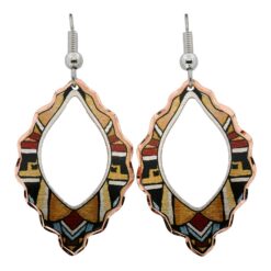 Hopi Indian Earrings with Cut Out Center
