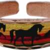 Horse Silhouettes Copper Rings