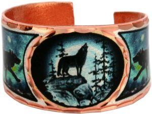 Alaska jewelry, Howling Wolf Moon Rings