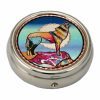 Copper Howling Wolf Art Decorated Pill Boxes