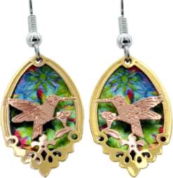 Cut Out Hummingbird Earrings