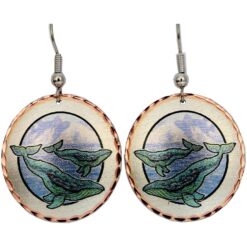 Alaska Jewelry, Humpback Whale Earrings