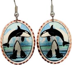 Killer Whale Earrings