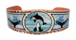 Alaska Wildlife Jewelry, Killer Whales Bracelets
