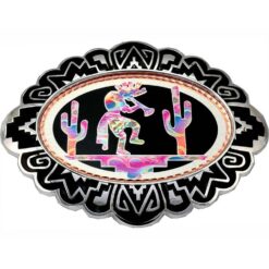 Wholesale Western Belt Buckles with Colorful Kokopelli Artwork