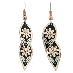 Dangle Earrings Handmade in Floral Design