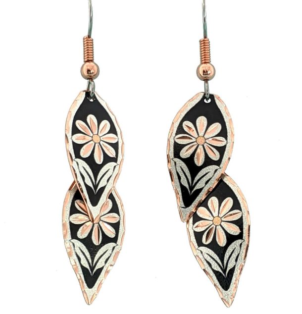 Leaf Shape Flower Earrings