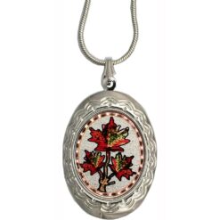 Maple Leaves Locket Necklaces
