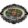Moose Western Belt Buckles
