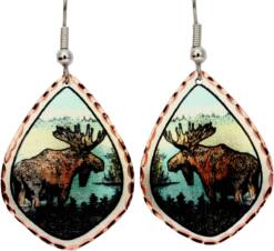 Alaska Jewelry, Moose Earrings