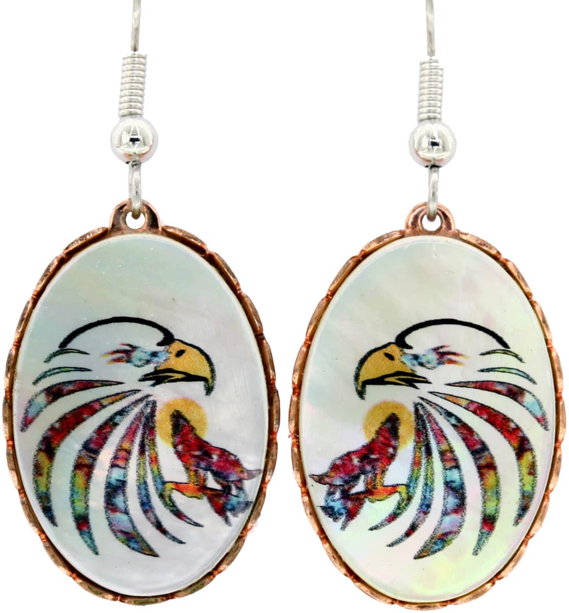 Shell Eagle & Wolf Earrings Shell Eagle & Wolf Earrings