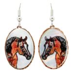 Shell Jewelry Horse Head Earrings