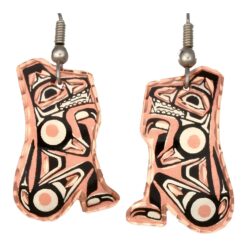 West Coast Native Jewelry, Haida Wolf Earrings
