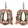 Handcrafted NW Native Haida Frog Earrings