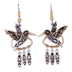 Hummingbird Northwest Native Fashion Earrings