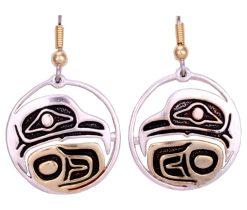 Northwest Native Fashion Eagle Earrings