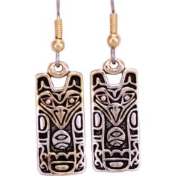Northwest Native Fashion Totem Earrings