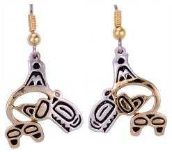 Killer Whale Northwest Native Fashion Earrings