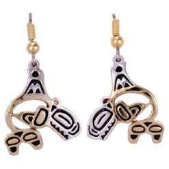 Cast Cut Out Native Whale Fashion Earrings