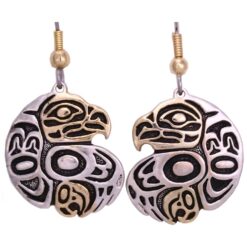 Northwest Native Fashion Eagle Earrings