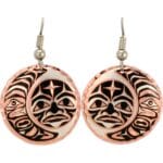 Native Haida Sun and Moon Earrings
