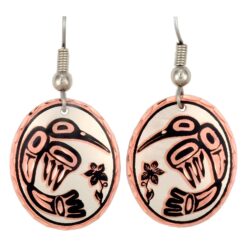 Oval NW Native Hummingbird Earrings