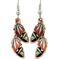 Feather Earrings Handcrafted from Copper