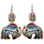 Dangle Native Buffalo Earrings