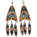 Dangle Native Buffalo Earrings