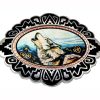 Western Belt Buckles Native Wolf Belt Buckles
