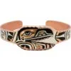 West Coast Native Raven Bracelet Handmade in Copper