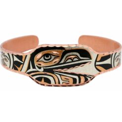West Coast Native Raven Bracelet Handmade in Copper
