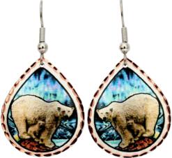 Polar Bear and Cub Earrings