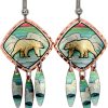 Alaska Jewelry, Polar Bear Dangle Earrings