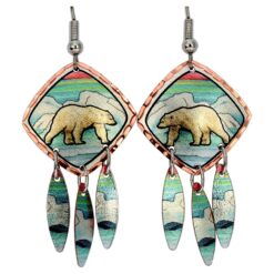 Alaska Jewelry, Handmade Polar Bear Earrings