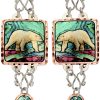 Polar Bear with Northern Lights Earrings