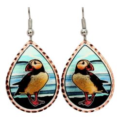 Handmade Puffin Earrings